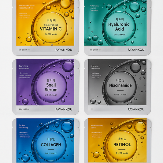 Routine Complète – Lot de 6 Masques Visage FAYANKOU